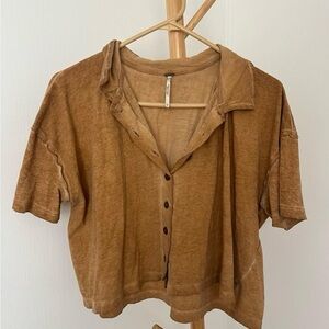 Boxy Cropped Button Down